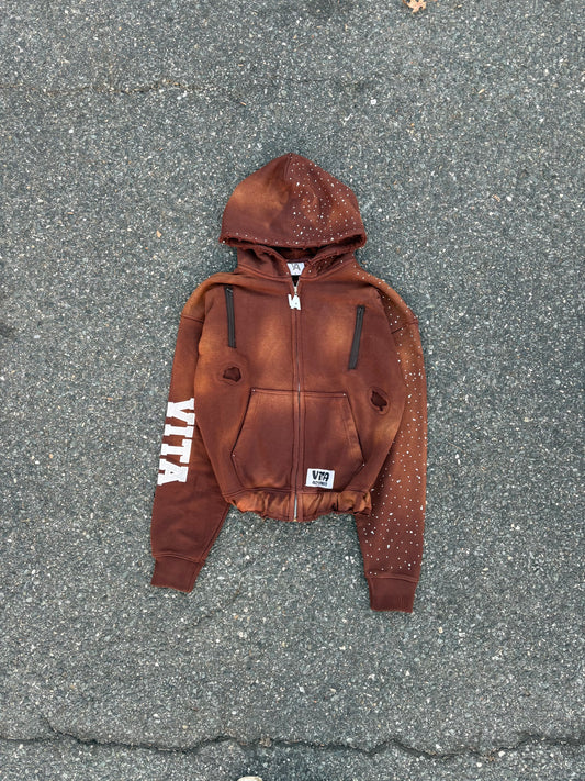 Eternal Drive Zip-Up - brown -